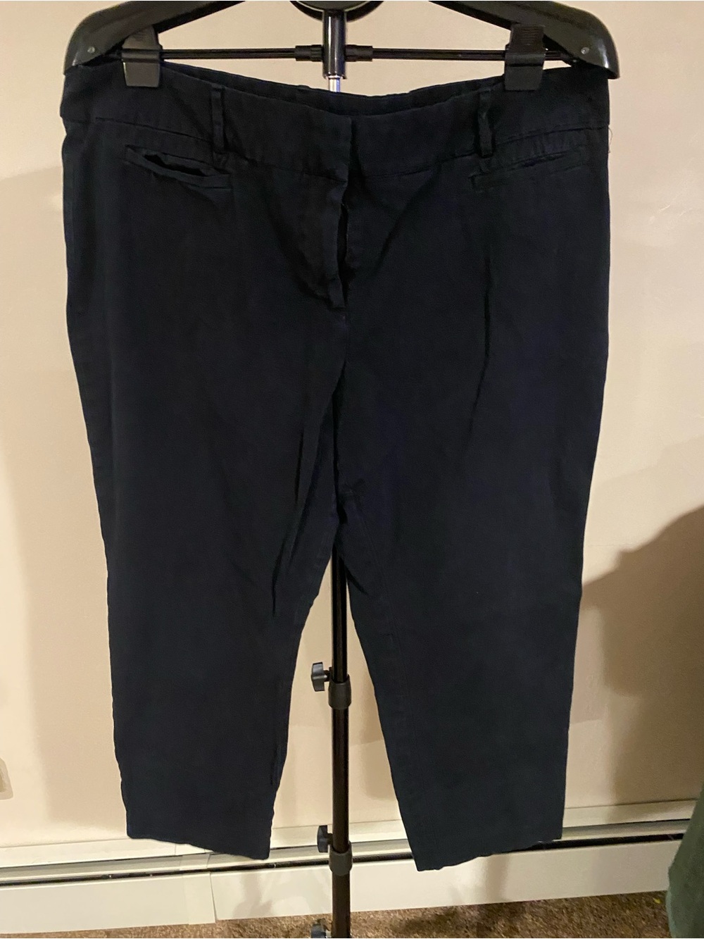 Style & Co. Black Cropped Slim Chinos